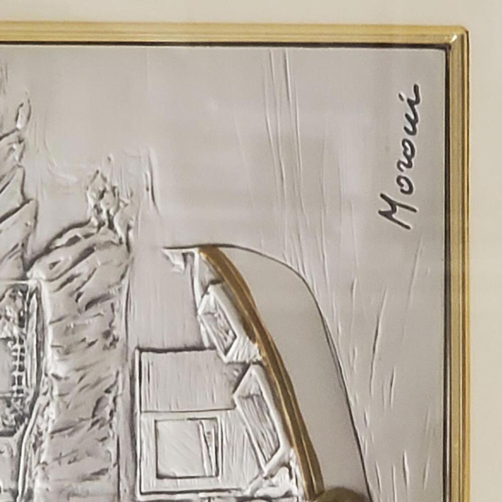 Moroni Signed Sterling Silver Engraving 20/250 Framed Italian Silver Art - Picture 4 of 10